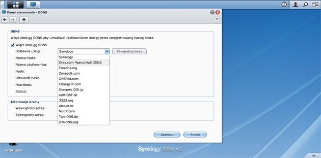 Synology DS213+ - konfiguracja