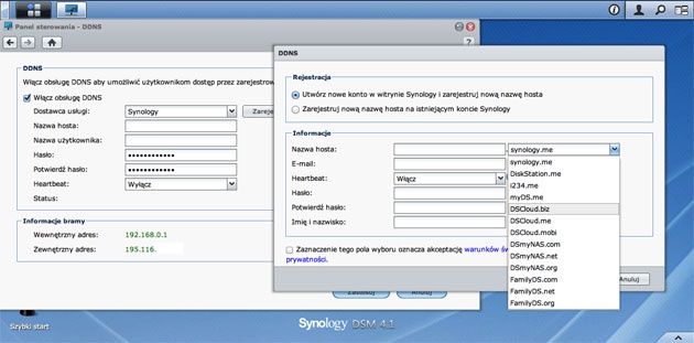 Synology DS213+ - konfiguracja