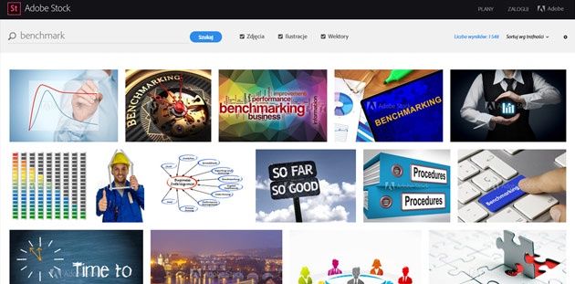 Adobe Stock wyszukiwanie