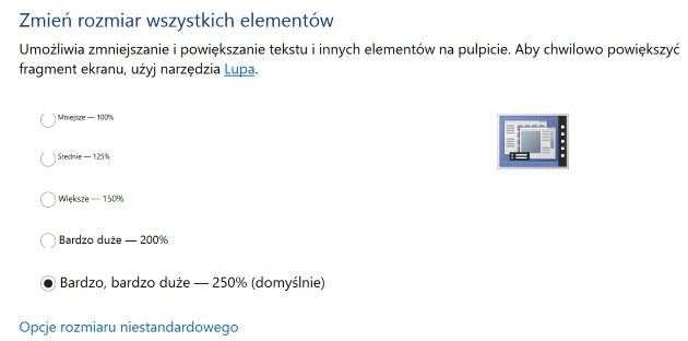 Lenovo Yoga 2 Pro skalowanie