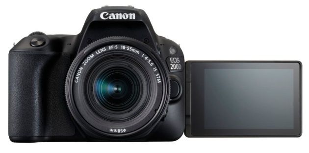 Canon EOS 200D przód LCD