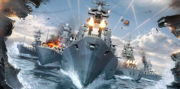 World of Warships ogień