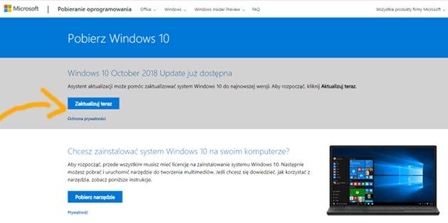 Windows 10 1809 aktualizacja