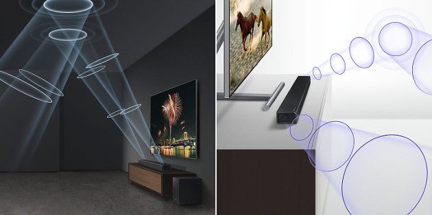 Samsung soundbar przestrzeń