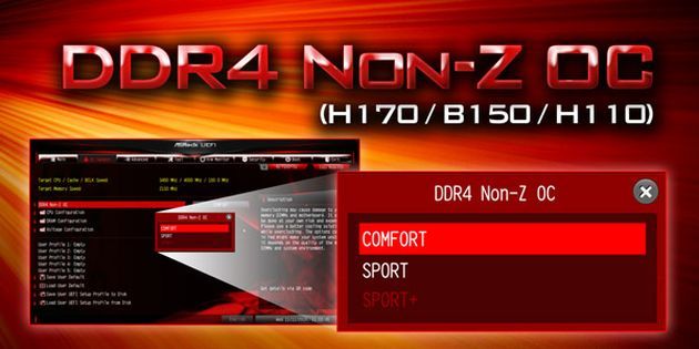ASRock DDR4 non-Z OC