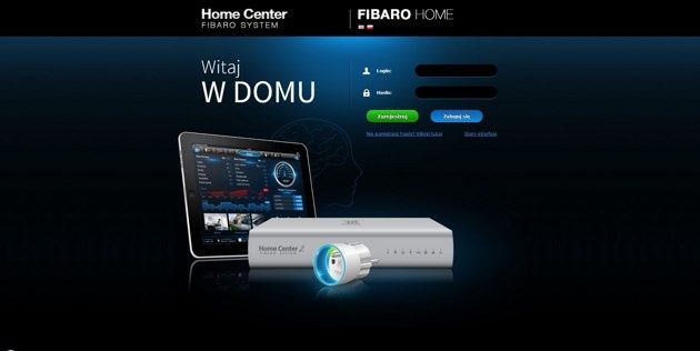 System Fibaro - zdalne logowanie