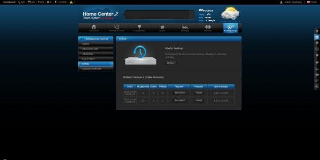 System Fibaro  - backup