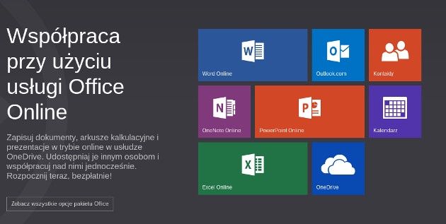 microsoft office online darmowy internetowy pakiet biurowy