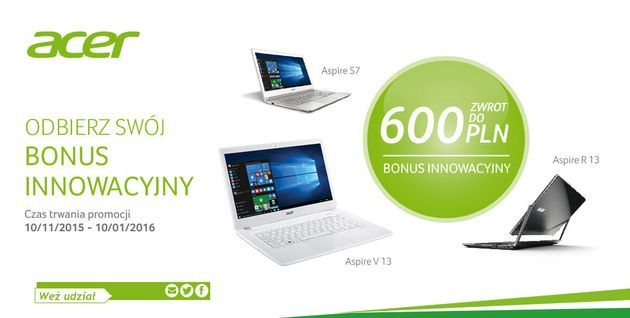 Acer - promocja Bonus Innowacyjny