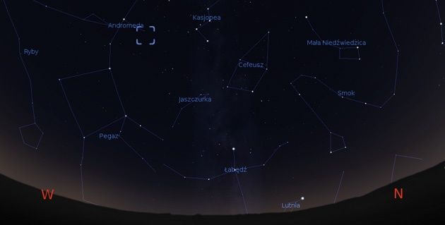 M31 w styczniu na niebie