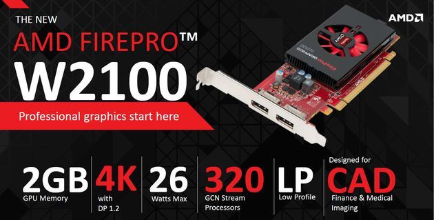 AMD FirePro W2100 karta graficzna