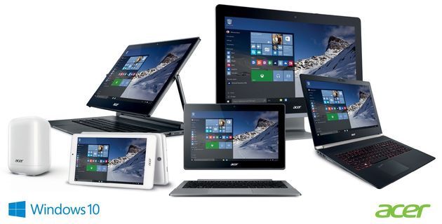 Acer - tablety, laptopy i komputery stacjonarne z aktualizacją do Windows 10
