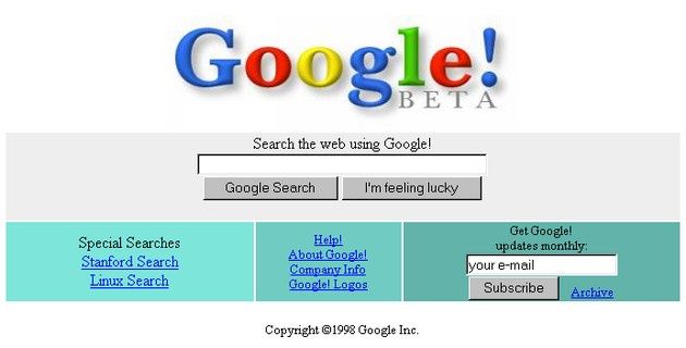 WWW Google 1998