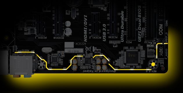 Gigabyte - ścieżka LED