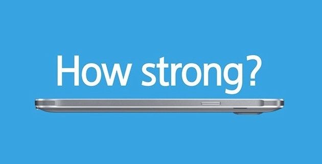 Galaxy Note 4 smartfon wygięcie test