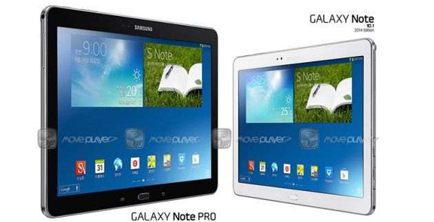 Samsung Galaxy Note Pro tablet przecieki