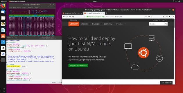 Ubuntu 18.10 screen