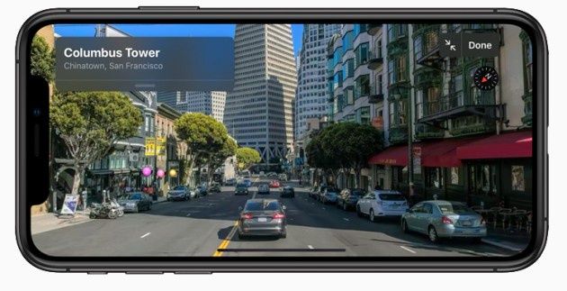 Apple iOS 13 mapy