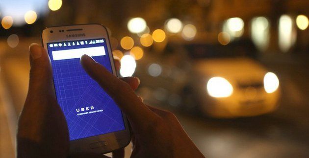 Uber smartfon