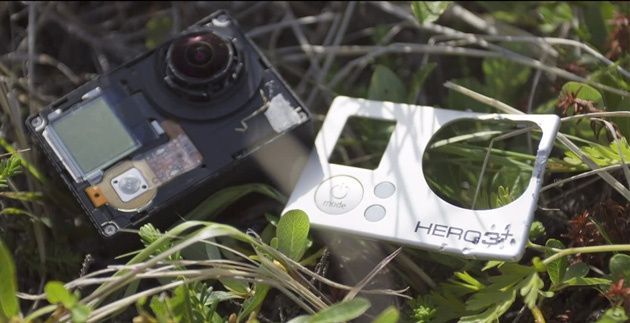 GoPro Hero 3+ po przeżuciu przez lisa