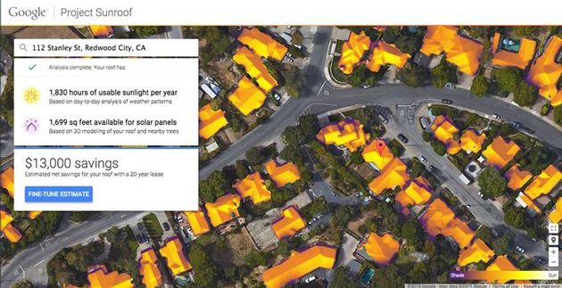 Sunroof mapa