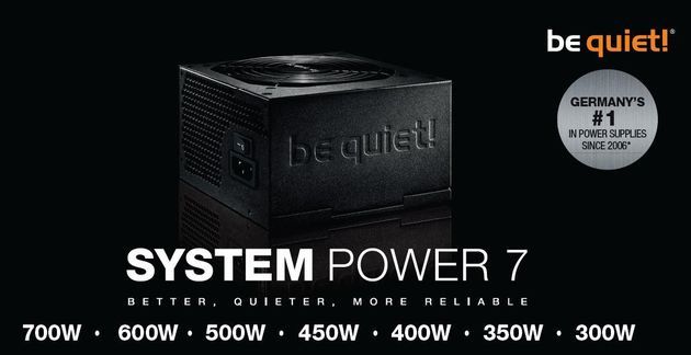 be quiet! System Power 7 zasilacze grafika