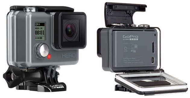 GoPro HERO widok bok tył