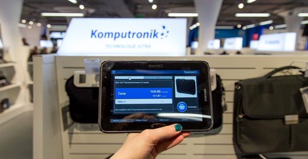 Komputronik Megastore tablet zakupowy