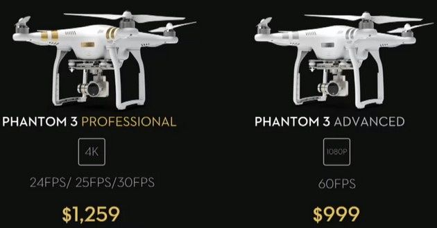 DJI Phantom 3 wersje