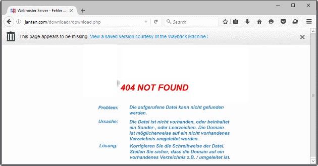 Firefox No More 404s