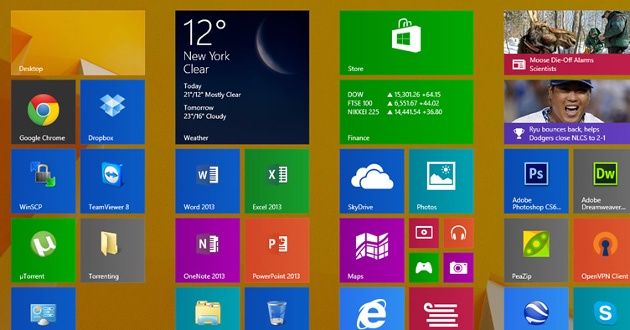 windows 8.1 ekran start aktualizacja przyczyny problemów
