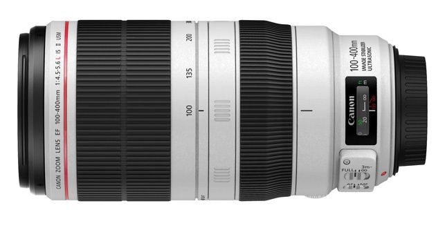 Canon EF 100-400mm f/4.5-5.6L IS II USM widok góra