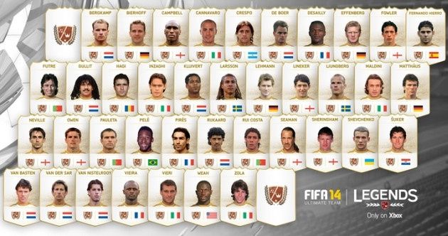 FIFA 14 Ultimate Team Legends