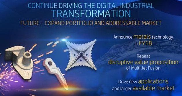 HP druk 3D metal