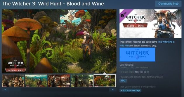 Wiedźmin 3: Krew i Wino Steam
