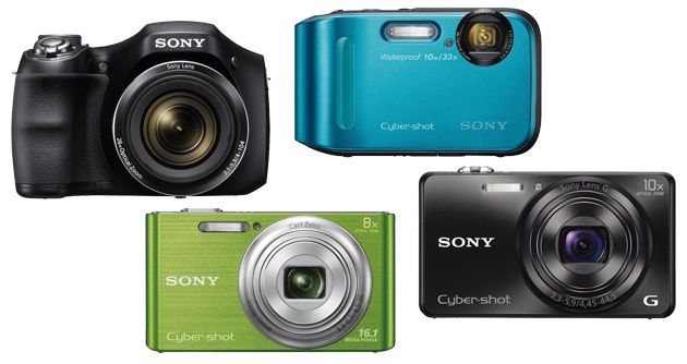 Sony kompakty Cyber-shot WX200, W800, H200, TF1