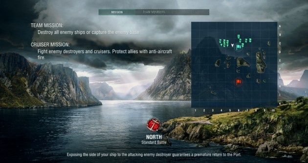World of Warships – mapa