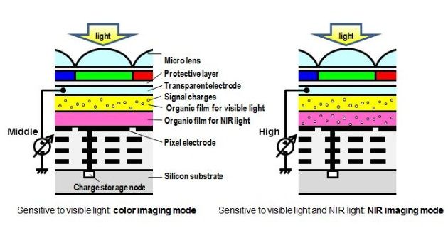 Panasonic sensor organiczny