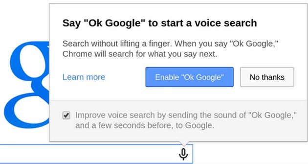 Ok Google Chrome