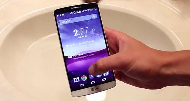 LG G3 smartfon wodoszczelność test