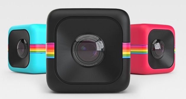Polaroid Cube kolory widok przód bok