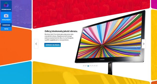 Samsung S27B970D monitor eksplozja kolorów