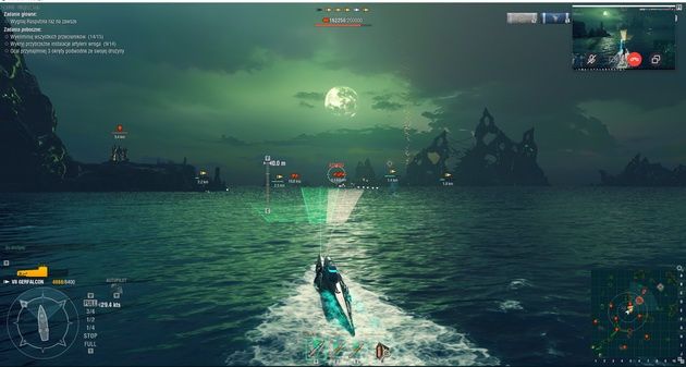 World of Warships: Terror of the Deep - namierzanie