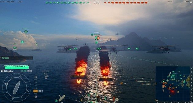 World of Warships – atak samolotów