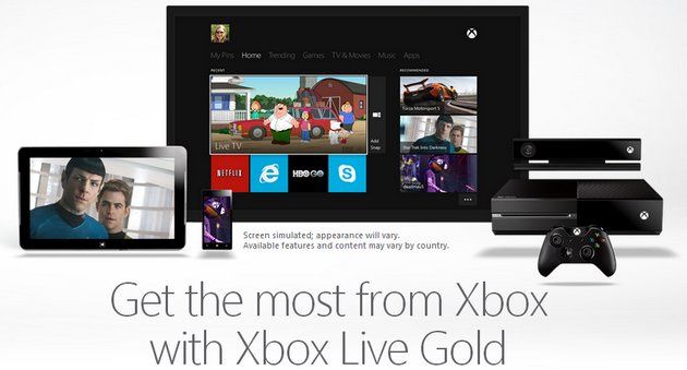 Xbox One Live Gold abonament