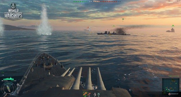 World of Warships interfejs