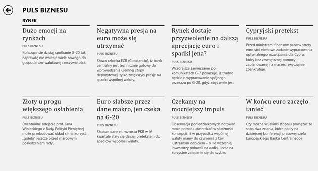 Wyświetlanie wiadomości RSS