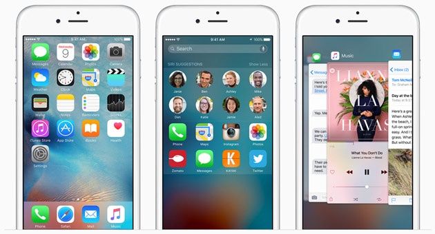 iOS 9 iPhone 6S