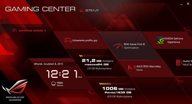 Asus Gaming Center