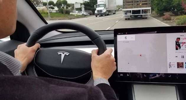 Tesla Model 3 tablet